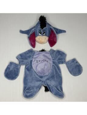 2010 Build a Bear EEYORE Costume Winnie The Pooh 2 Piece Outfit P46C
